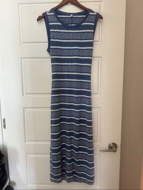 BP. Blue and White Striped Knit Top